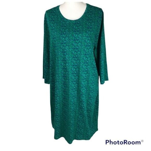 Boden NWT green floral sz 8R sleepwear nightgown 100% cotton pajamas - Picture 1 of 4